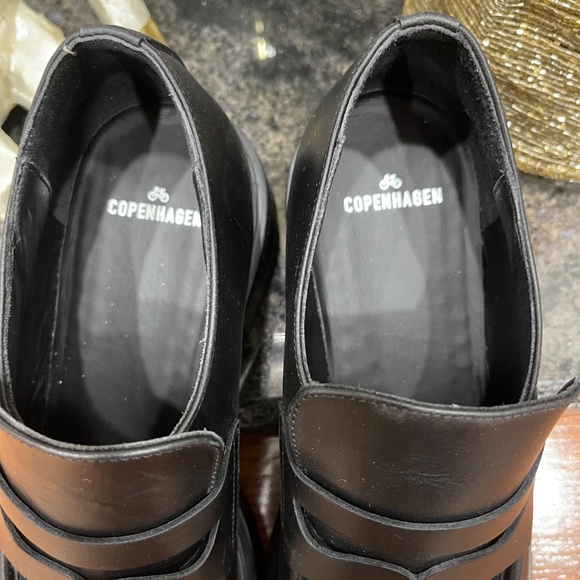 COPENHAGEN STUDIOS Vitello Mocassins épais noirs - Picture 14 of 14